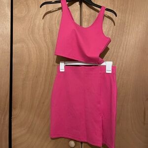 Cute mini skirt and tank top set
